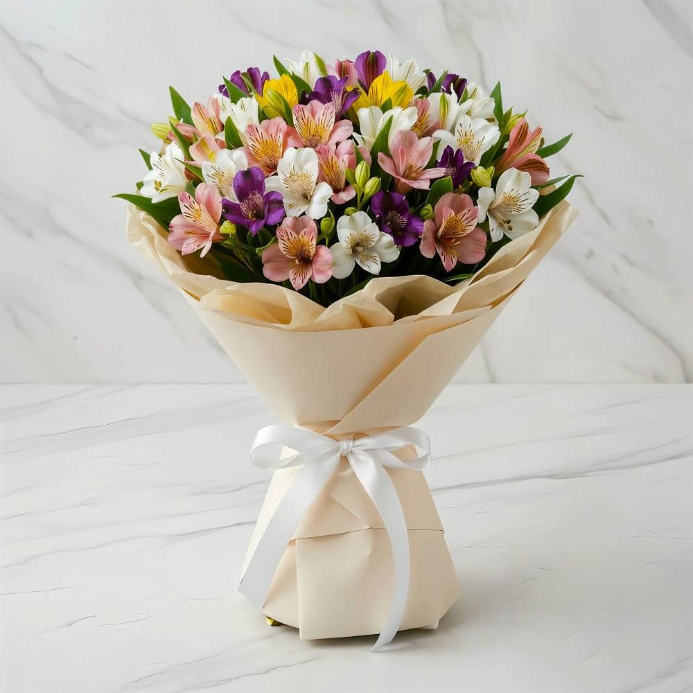 Букет цветов из: Альстромерии в Ржаксе