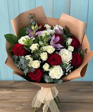 Букет цветов из:  Розы и Альстромерии в Ржаксе