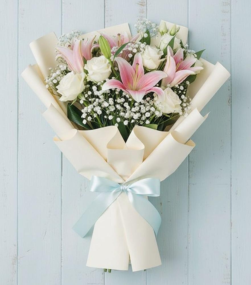 Букет цветов из: Лилии в Ржаксе