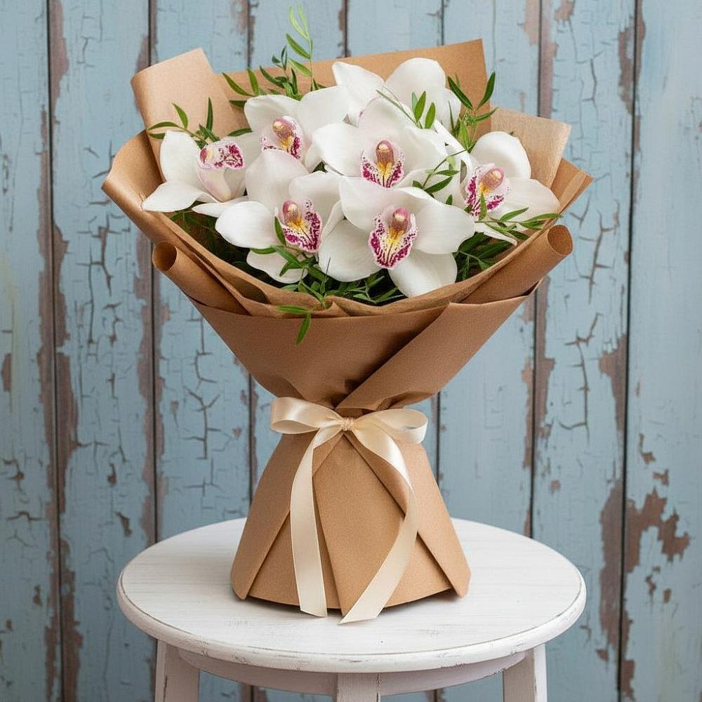 Букет цветов из: Орхидеи и Розы в Ржаксе