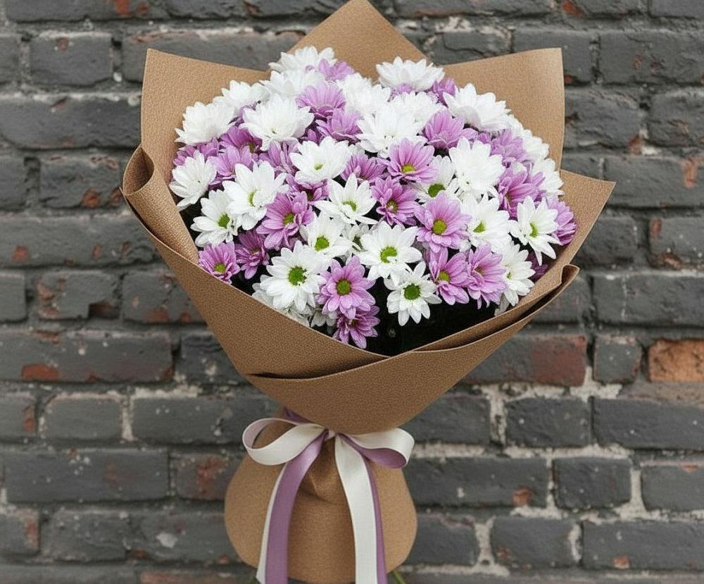 Букет цветов из: Хризантемы в Ржаксе