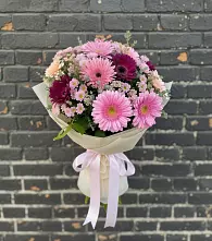 Букет цветов из:  Герберы и Хризантемы #REPLACE_PRED# Ржаксе