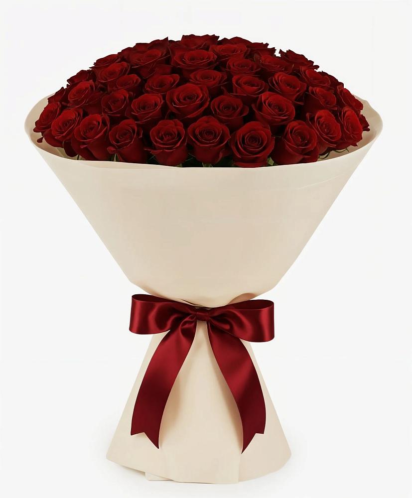 Букет 101 Бордовая роза Блэк Бакарра в Ржаксе