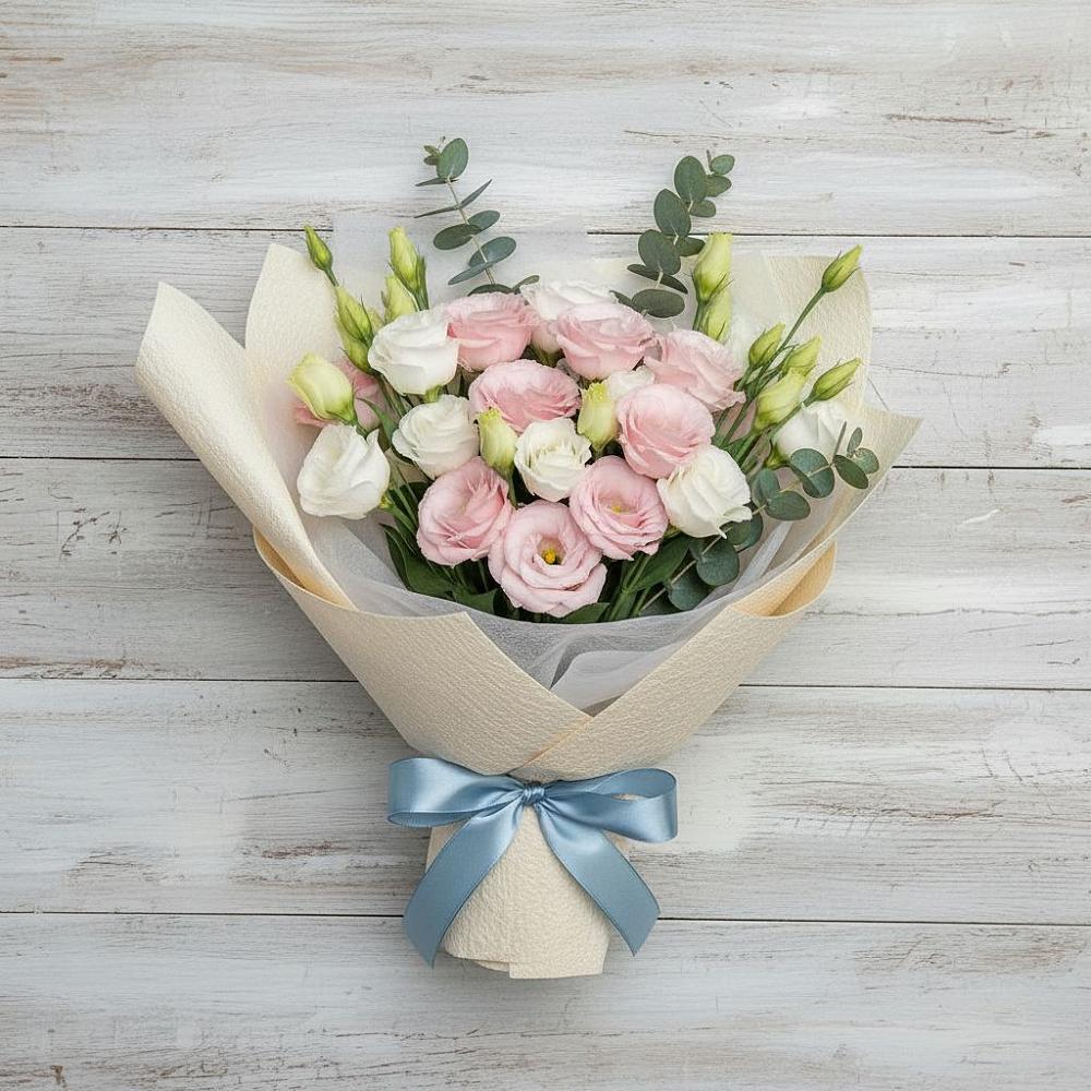 Букет цветов из: Лизиантусы в Ржаксе